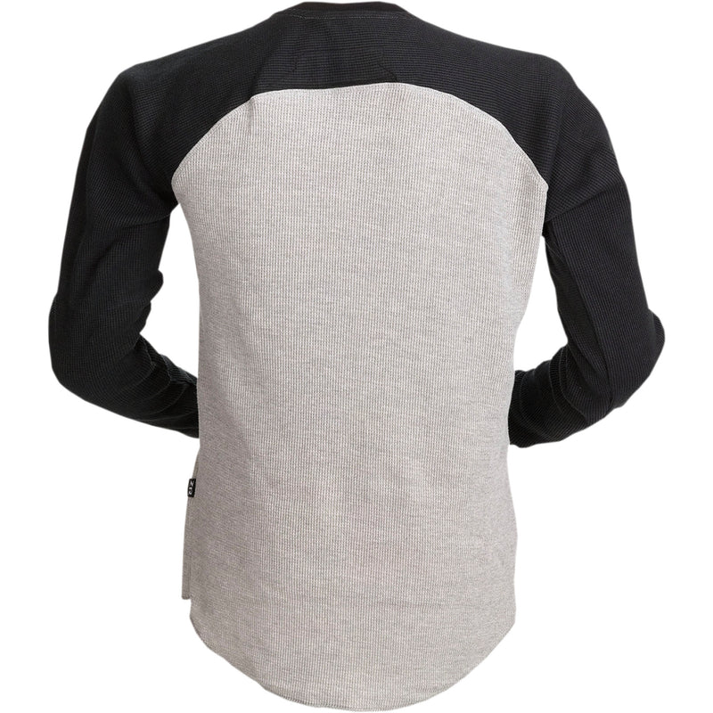 Z1R Waffle Long-Sleeve Knit Shirt Gray
