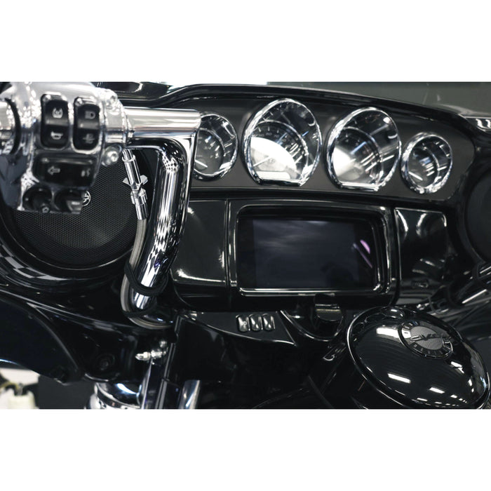 FAT BAGGERS INC. 0652-3267 108008-C EZ Install Upper Clutch Cable flhx/fltr - +8" - braided stainless steel/chrome