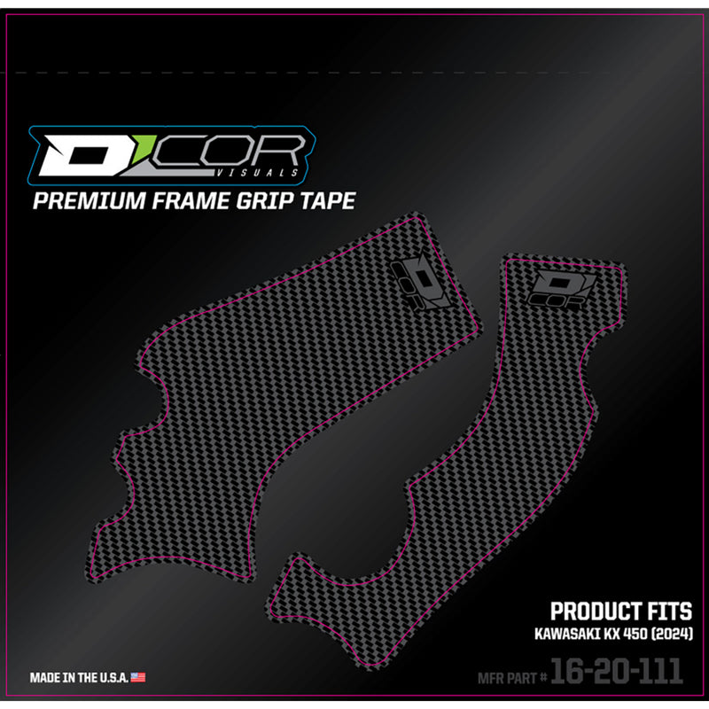 D'cor Visuals Grip Tape - 16-20-111 Kawasaki KX 450 / KX 250 2024-2026