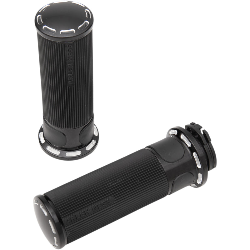 Arlen Ness Slot Track Fusion Grips - 07-301 For Harley Motorcycles 1976-2022