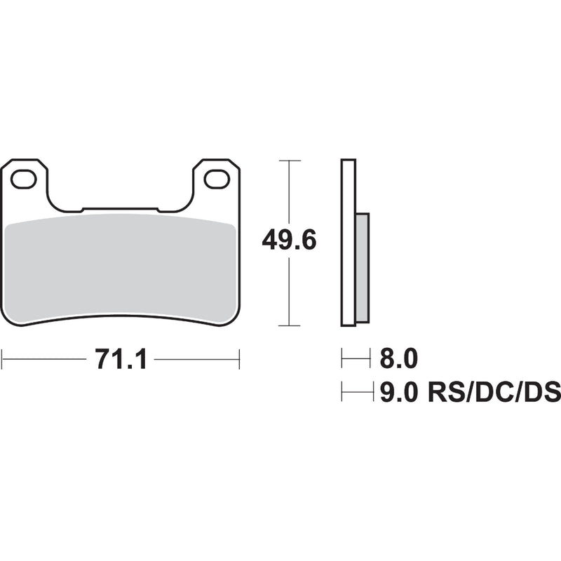 Sbs Brake Pad - 806HS Suzuki Motorcycles 2004-2020