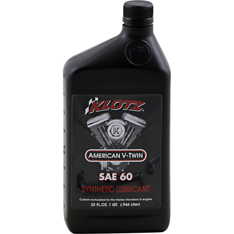 KLOTZ OIL KH-60 KH-60 V-Twin Synthetic Straight Weight Motor Oil V Twin Synthetic Oil - 60W - 1 U.S. quart