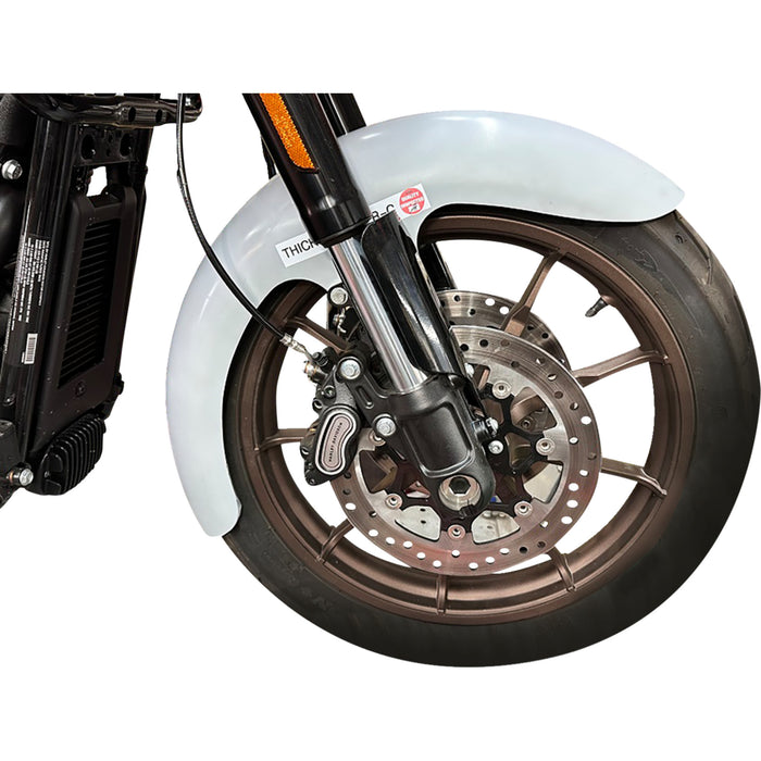 PAUL YAFFE BAGGER NATION 1401-0977 THICKY-19-LR-18L-SL Super-Lite Thicky Front Fender - 19" Wheel - With Black Adaptor - M8 Low Rider S/ST