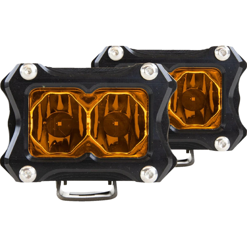HERETIC 2001-2634 50213 6-Series Light Pod Flood Light - 2" - Amber