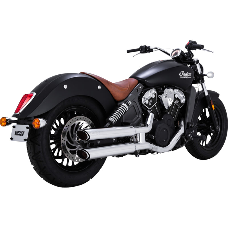 Vance & Hines Twin Slash Muffler - 18323 For Indian Scout 2015-2022