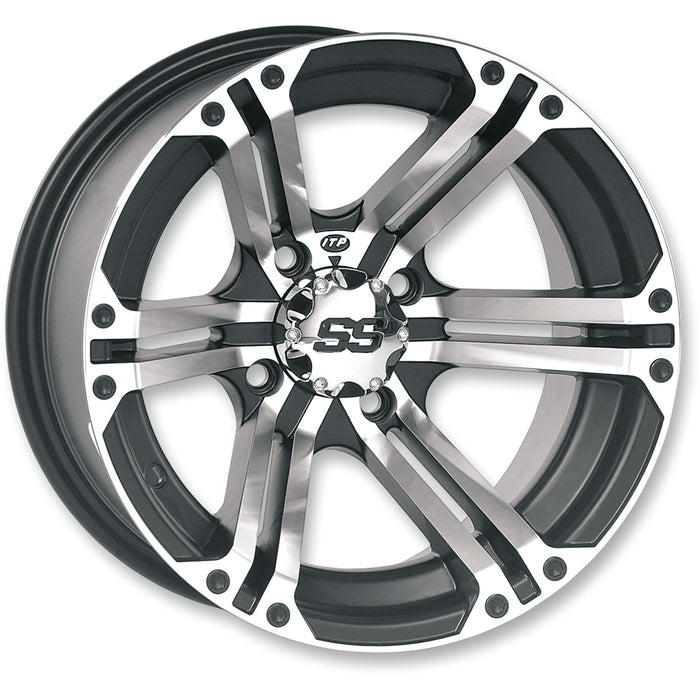 ITP 0230-0317 1428381404B SS212 Alloy Wheel Wheel - SS212 - Rear - Machined Black - 14x8 - 4/137 - 5+3