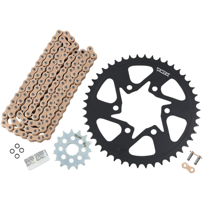 VORTEX 1230-1163 CKG6394 OES Original Equipment Steel Chain Kit Chain Kit - Gold - Kawasaki - Versys 650