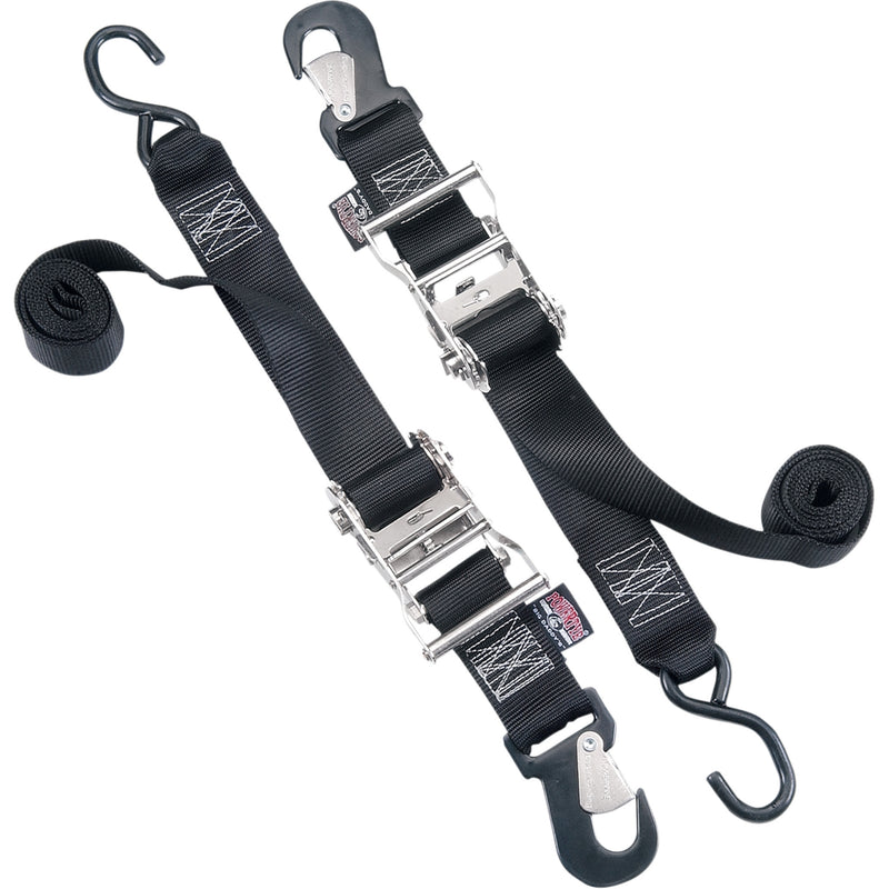 POWERTYE MFG. DS-110213 32572 Big Daddy Tie-Downs Big Daddy Tie-Down - 2" - Snap-hook/S-hook End Combination - Black