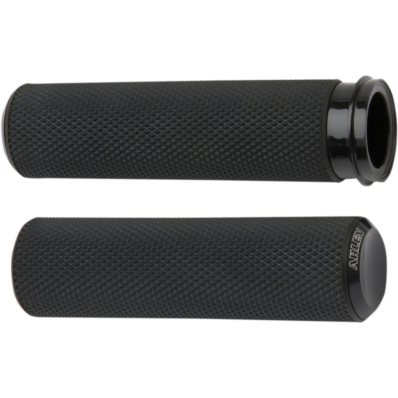 Arlen Ness Knurled Grips - 07-327 For Harley Motorcycles 2008-2025