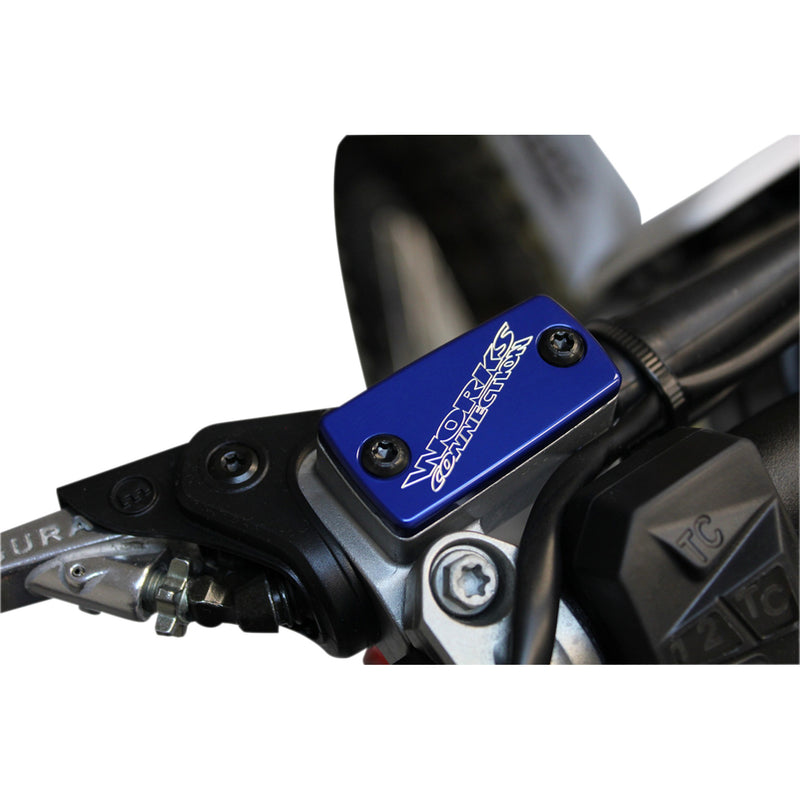 WORKS CONNECTION 1731-0661 21-072 Clutch Master Cylinder Cover Clutch Cap - Blue