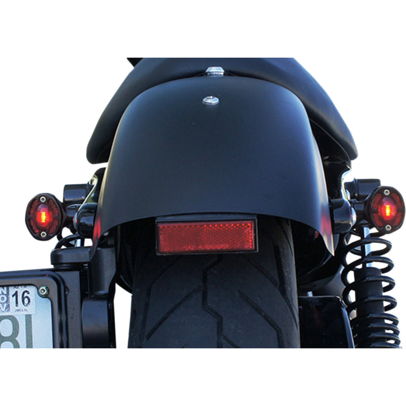JOKER MACHINE 2020-1313 05-250-RB Omega LED Turn Signals - Black with Red LEDs