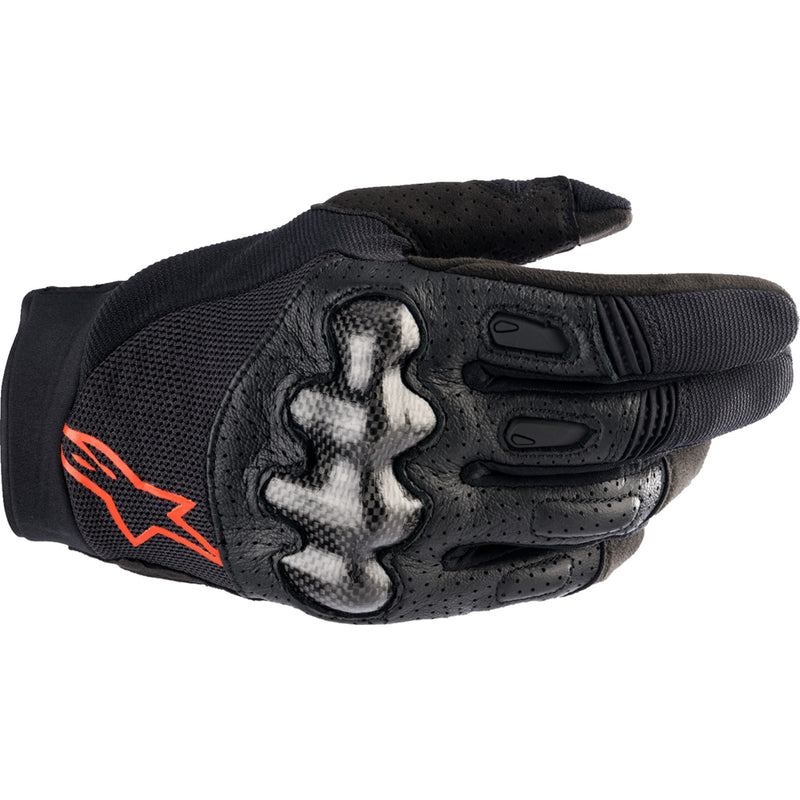 ALPINESTARS Megawatt V2 Gloves Black/Fluo - Red