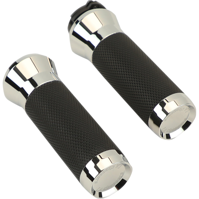 LA Choppers Grips Cable Chrome - LA-7492-01 For Harley Motorcycles 1980-2022