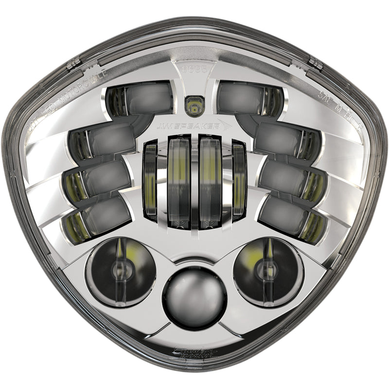 J.W. SPEAKER 2001-1786 0555161 Adaptive 2 Headlight for Victory with Diamond Headlights Adaptive 2 LED Headlight - 7" Victory - Chrome
