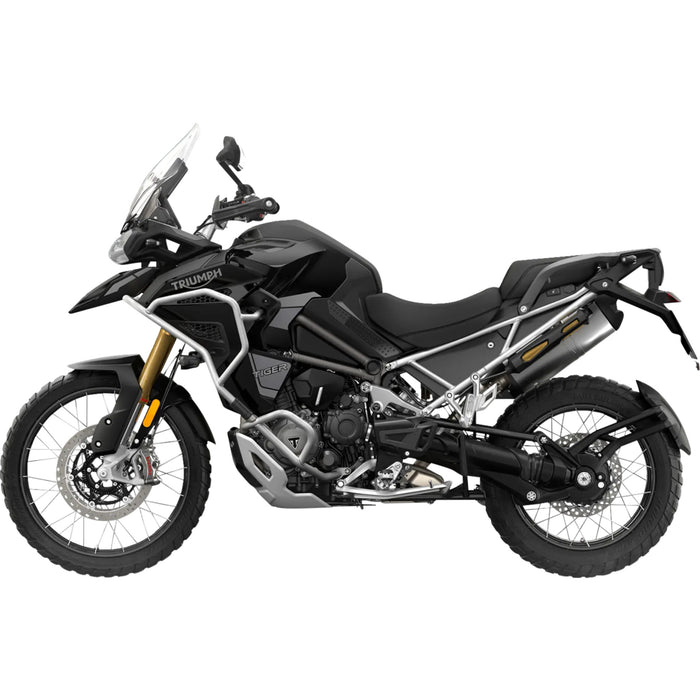 STOMPGRIP 4320-2758 55-10-0208B Volcano Profile Traction Pad Tank Grips Traction Pad Tank Grips - Volcano - Black - Tiger 1200 Rally Explorer