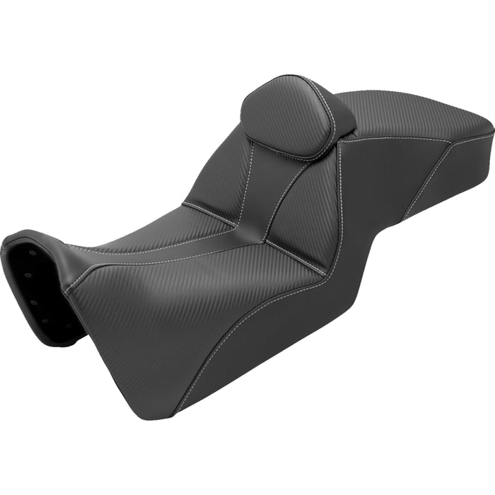 SADDLEMEN 0810-2408 821-34-201BR Adventure Tour Seat - Low - w/ Backrest - Black - Pan Am '21-'23