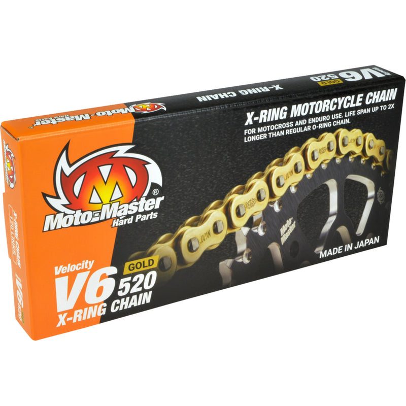 MOTO-MASTER 1223-1558 652003 V6 520 Drive Chain V6 520 - Drive Chain - 120 Links - Gold