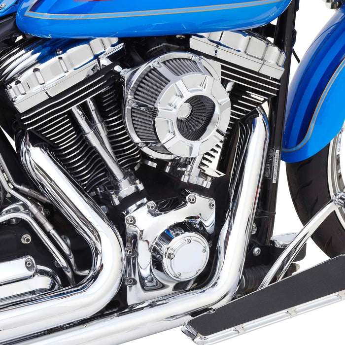 ARLEN NESS 1010-2089 18-918 Inverted Series Air Cleaner Kit — Beveled Chrome