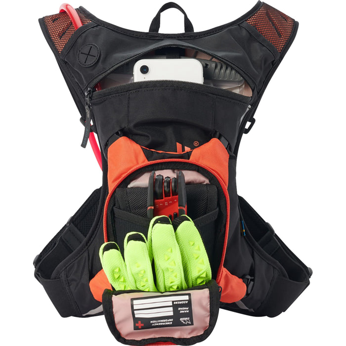 USWE 3519-0107 2033438 Moto Hydro 3L Hydration Pack Moto Hydration Pack - 3L - Factory Orange/Black