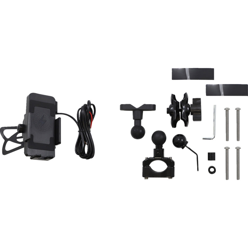 RIDEPOWER 0636-0197 RPPMMTLBKBW12 Phone Holder Ball Mount Ball Mount - Phone Holder - Wireless Charging