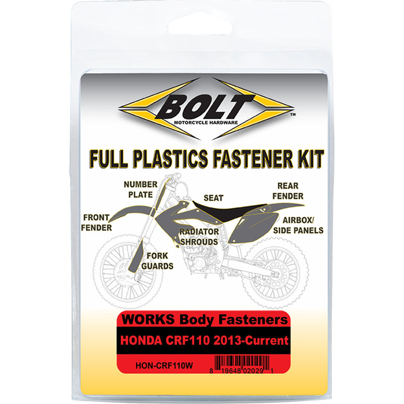 Bolt Body Work Fastener - HON-CRF110W Honda CRF110F 2013-2026