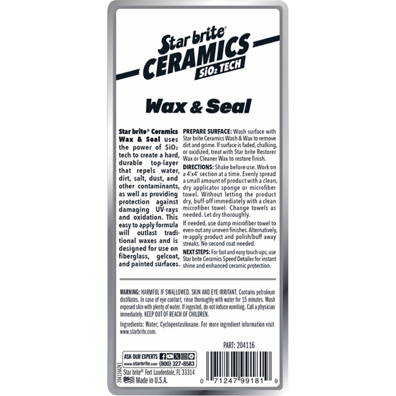 STAR BRITE 3716-0006 204116 Ceramic Seal & Wax 16 oz.