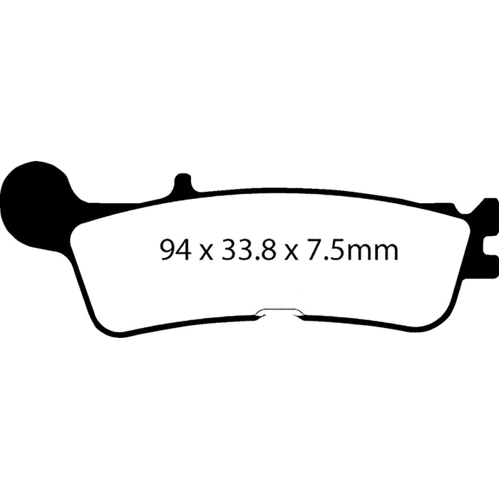 EBC 1721-3225 FA755R Sintered "HH" Brake Pads HH Brake Pads
