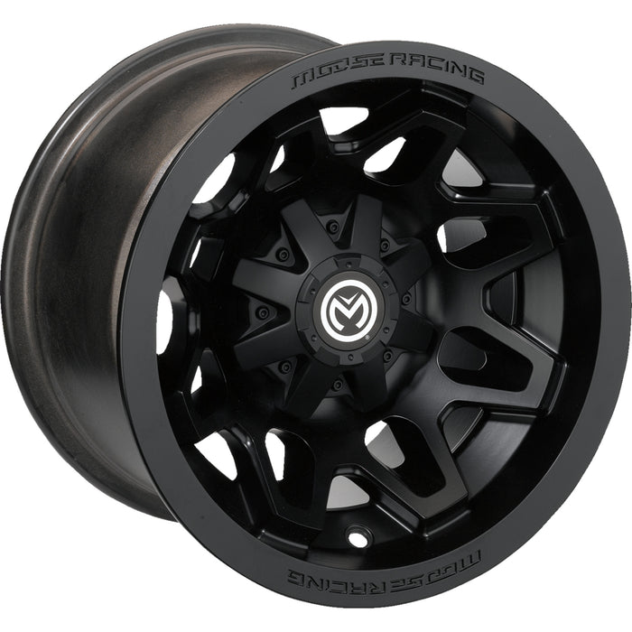 MOOSE OFFROAD 0230-1152 416MO127156MB4 416X Wheel Wheel - 416X - Front - Black - 12x7 - 4/156 - 4+3