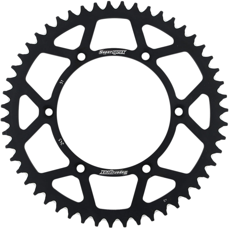 Supersprox Aluminum Sprocket - RAL-245-51-BLK Yamaha Dirt Bikes 1999-2022