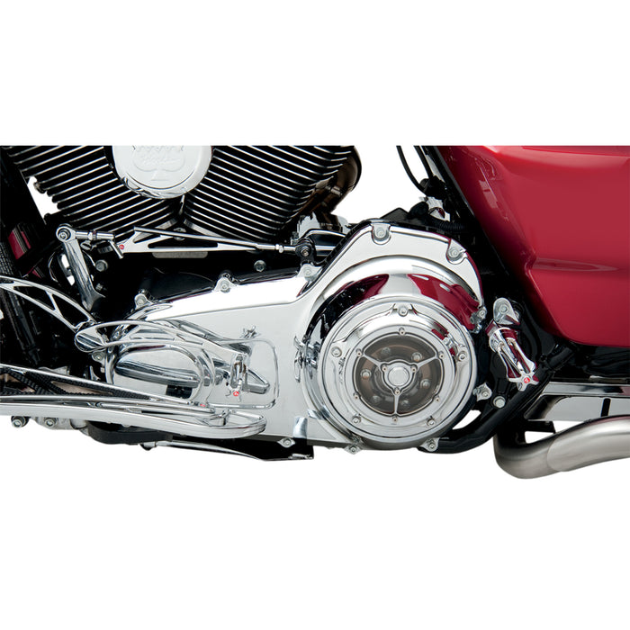 RSD 0940-1062 0177-2007-CH Clarity Derby Cover - Chrome - Big Twin