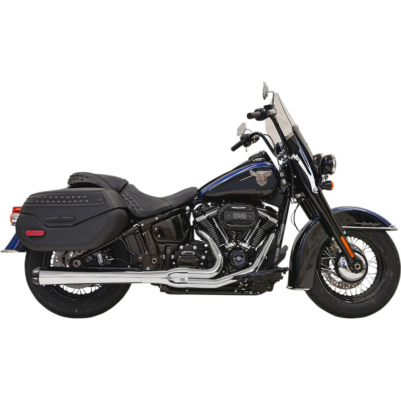 Bassani Xhaust Road Rage 2-Into-1 Exhaust System - 1S91R For Harley Softail 2018-2024