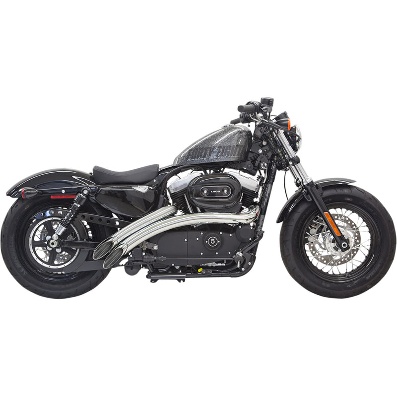 Bassani Xhaust Radius Sweeper 2-Into-2 Exhaust System - 1X2FC For Harley Sportster 2014-2022