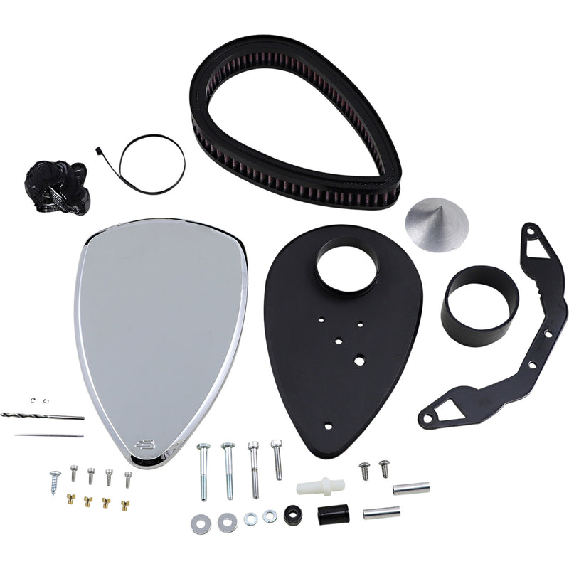 Baron Big Air Kit (BAK) Smooth Air Cleaner - BA-2020-00 Yamaha 1700 / XV1600A / 1600 / XV1700A 1999-2007