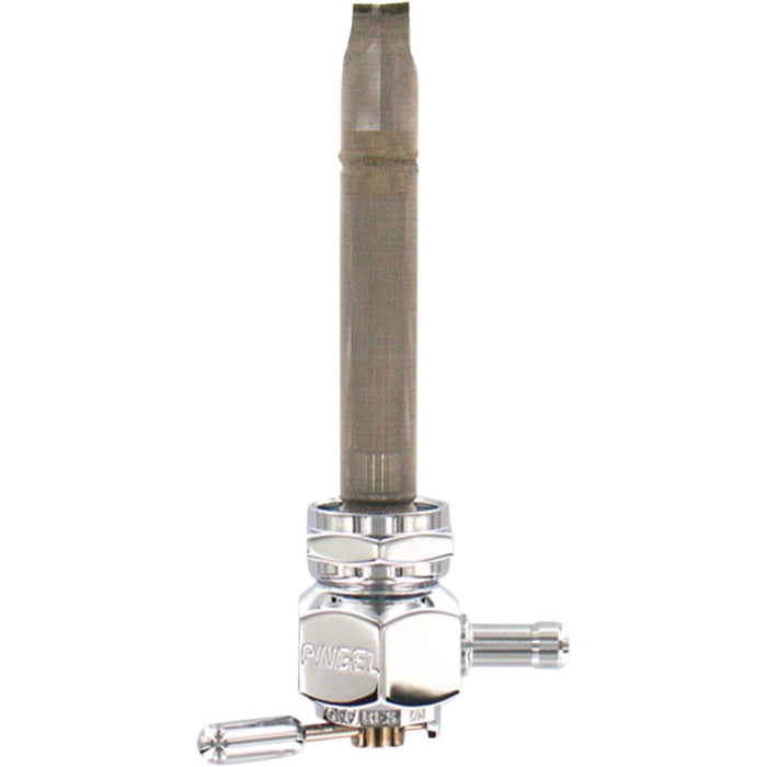 PINGEL DS-390233 4311-CH Power-Flo Fuel Valve - Hex Fuel Valve - Chrome - 22 mm