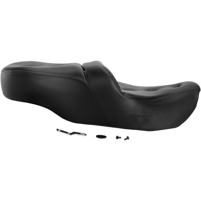 SADDLEMEN 0801-0942 897-06-181 Pillow-Top Roadsofa™ Seat - Black - FLH/FLT '99-'07