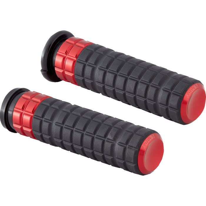 ARLEN NESS 0630-3275 500-021 SpeedLiner Grips - TBW - Red