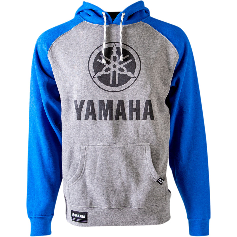 FACTORY EFFEX Yamaha Icon Pullover Hoodie Gray/Royal - Blue
