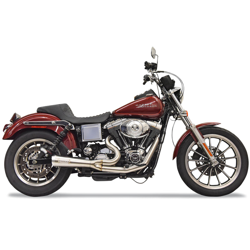 Bassani Xhaust 2-Into-1 Exhaust System - 1D5SS For Harley Dyna 1993-2005