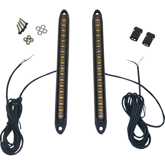 CUSTOM DYNAMICS 2020-2148 CD-SXS-FTS-AW Front LED Turn Signals Front Turn Signals - Universal