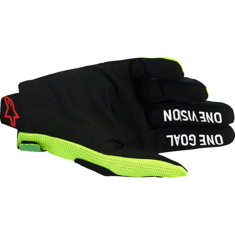 ALPINESTARS Radar Pro Gloves Green/Fluo - Yellow/Fluo Pink
