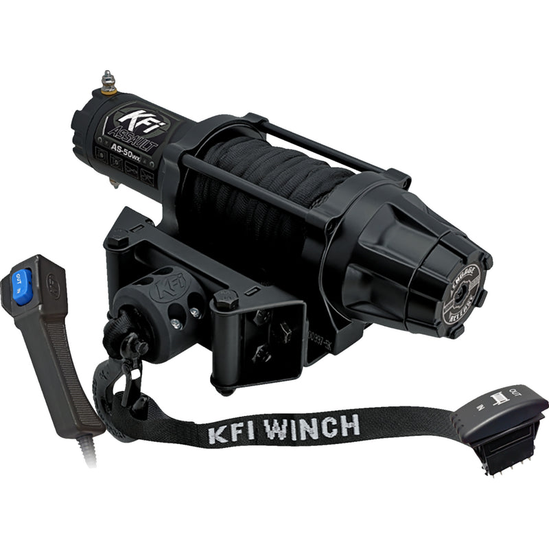 KFI PRODUCTS 4505-0934 AS-50WX Assault Winch as-50wx  - 5000 lb - synthetic cable - wide