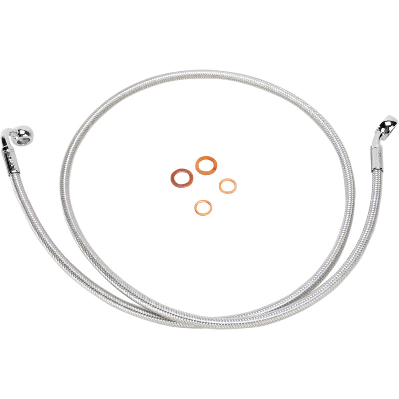 Magnum Shielding E-Z Align Series Brake Line - 36154SW For Harley Motorcycles 1985-2017