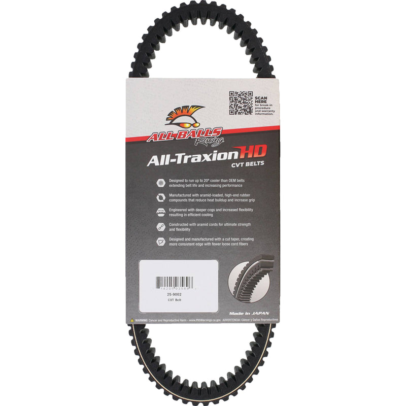 ALL BALLS 1142-1070 25-9002 All-Traxion HD CVT Belt kawasaki