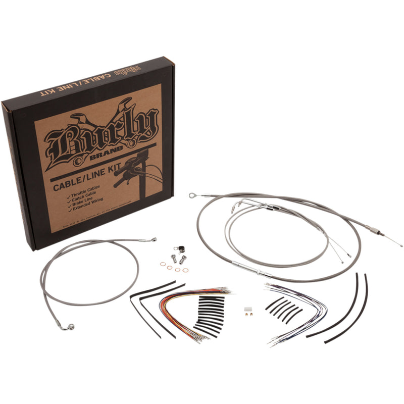 Burly Brand Complete Cable Kit - B30-1127 For Harley Softail 2011-2015