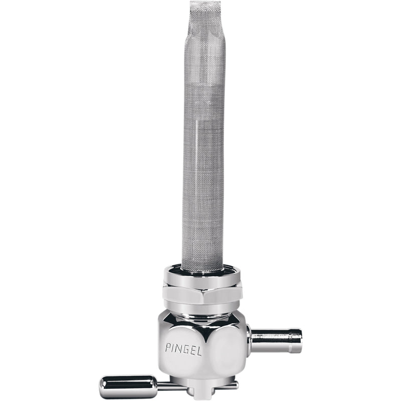PINGEL DS-390510 6311-CHO Power-Flo Fuel Valve - Hex Fuel Valve - Oval Chrome - 22 mm