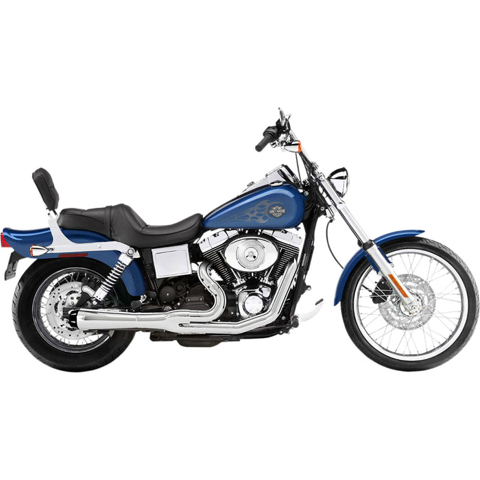 BASSANI XHAUST 1800-1775 13312R Road Rage 2:1 Exhaust System - Chrome - Megaphone - Short - '91-'05 FXD