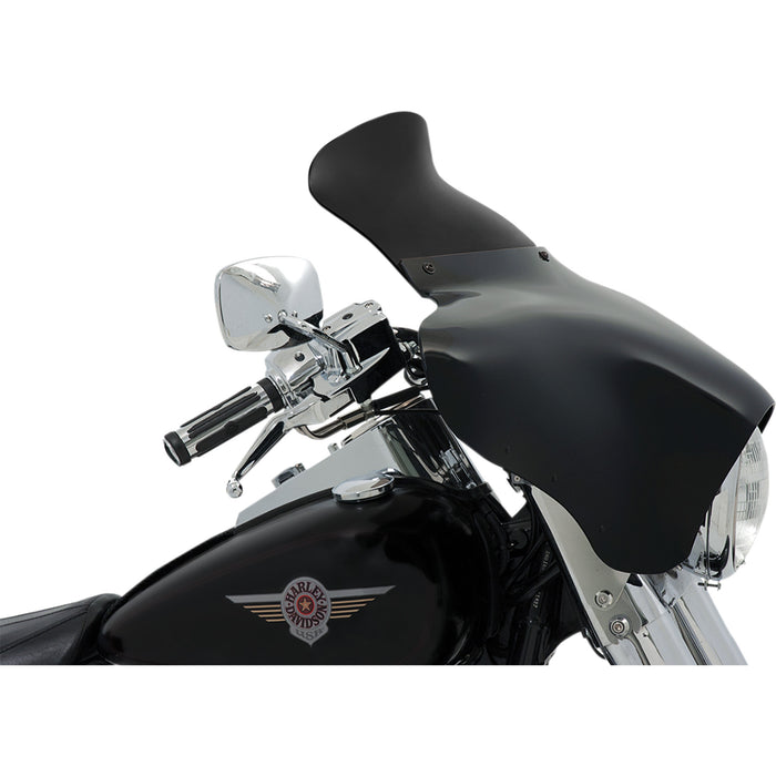 MEMPHIS SHADES 2310-0669 MEP84210 Batwing Spoiler Windshield - 9" - Dark Black Smoke