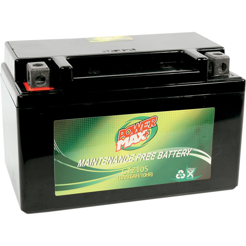 Power Max Battery - GTZ10S For MV Agusta Motorcycles 2005-2011 | Honda Motorcycles 2000-2014 | Suzuki 450 QuadRacer / QuadSport 2006-2009