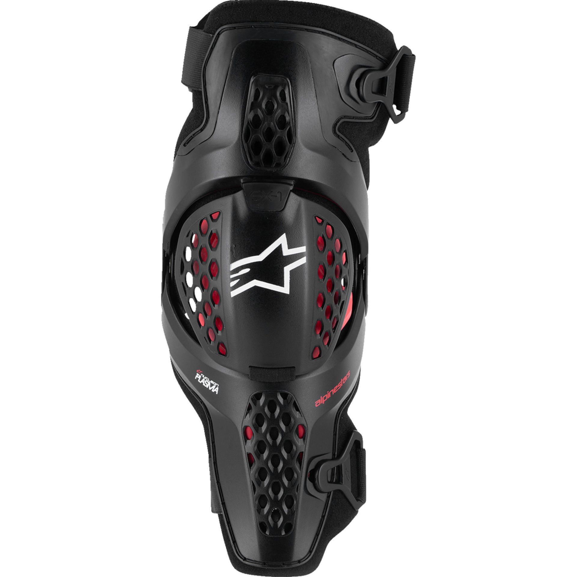 Alpinestars SX-1 Plasma Knee Guards 2XL Black / Red / Cool Gray