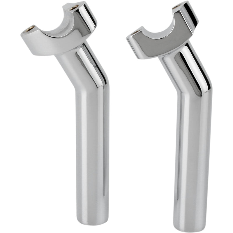 DRAG SPECIALTIES 0602-0411 Forged Aluminum Handlebar Risers pullback - 6-1/2" - chrome